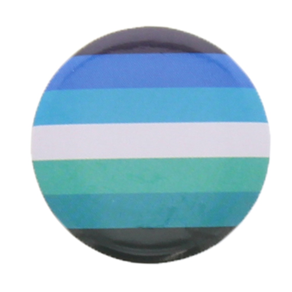 Zac's Alter Ego - Gay Men's Equality Flag Badge/button - Multicolours